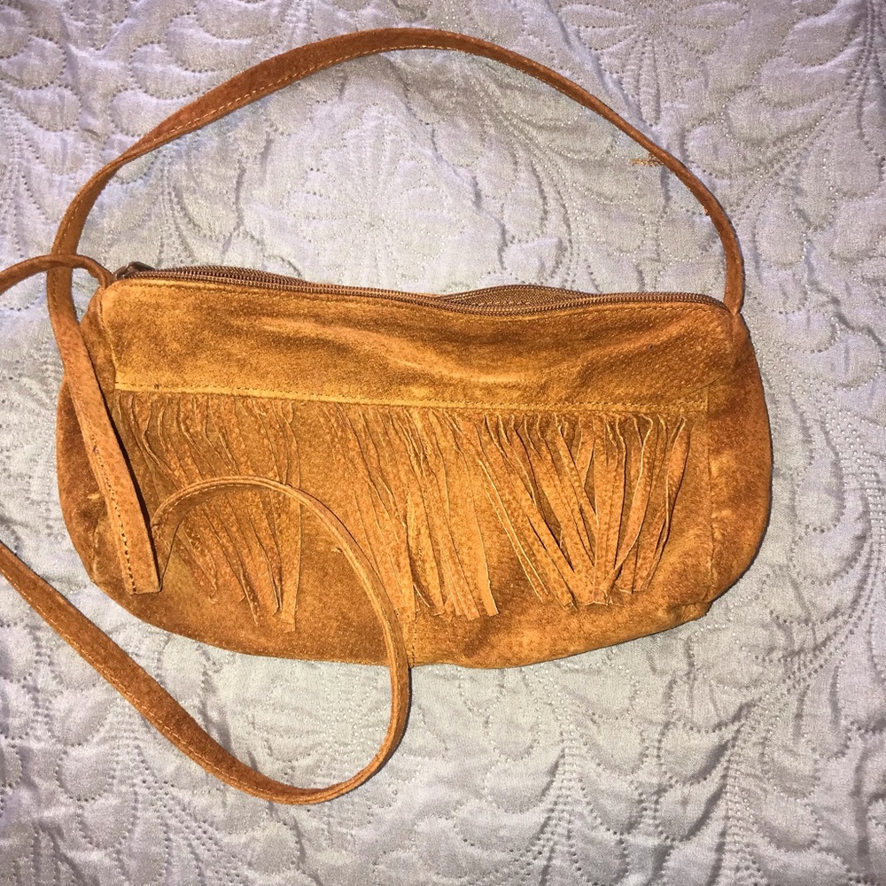 Brown Fringe Purse